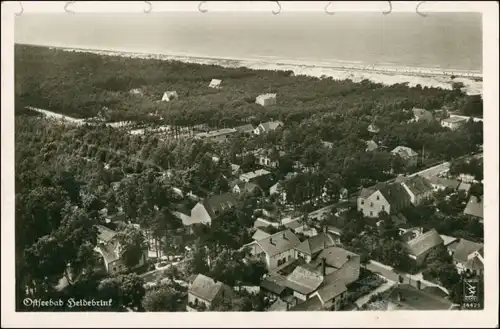 Heidebrink Międzywodzie Luftbild Dziwnów  Dievenow Pommern 1932