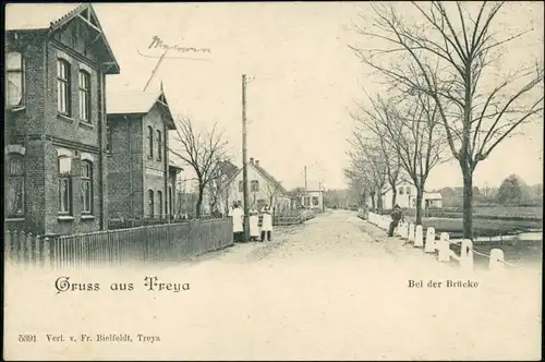 Ansichtskarte Treia Treya (Schleswig Flensburg) Straßenpartie 1908
