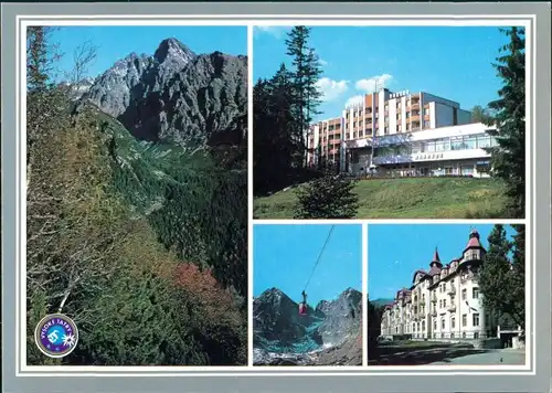 Tatralomnitz-Vysoké Tatry Tatranská Lomnica Lomnický štít lanovka,   1985