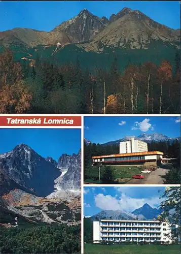 Tatralomnitz-Vysoké Tatry Tatranská Lomnica Pohľad na masiv Lomnického a  1985
