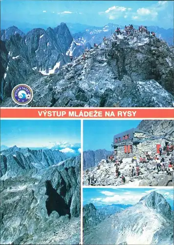 Postcard Vysoké Tatry Výstup mládeže na Rysy, VYSOKÉ TATRY 1985