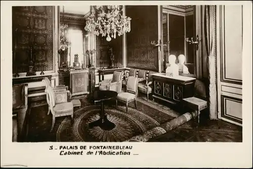 CPA Fontainebleau Schloss Fontainebleau - Cabinet 1928