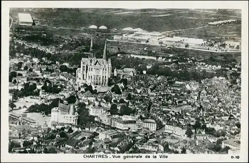 CPA Chartres Luftbild 1929