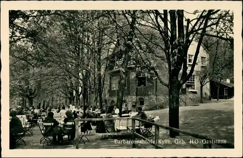 Ansichtskarte Rottleben (Thüringen) Gasthaus Barbarossahöhle 1954