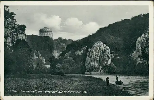 Ansichtskarte Kelheim Befreiungshalle - Donautal 1938