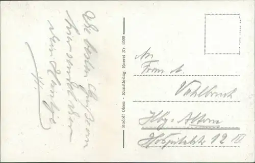 Postcard Aalborg Ålborg Vesterbro - Autos 1936