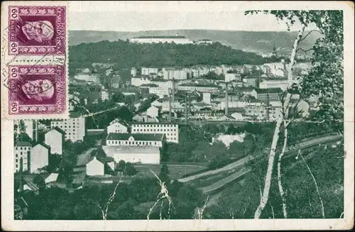Postcard Brünn Brno Stadt, Fabriken (Briefmarke Vorderseite) 1941