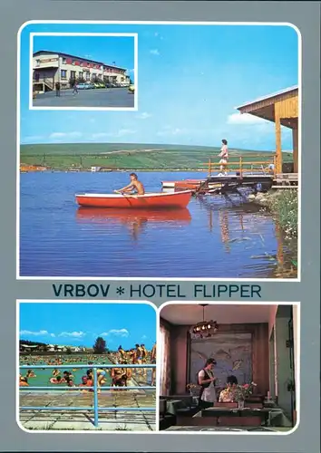 Menhardsdorf Vrbov Rybárske jazero, Hotel Flipper, Kúpalisko 1987