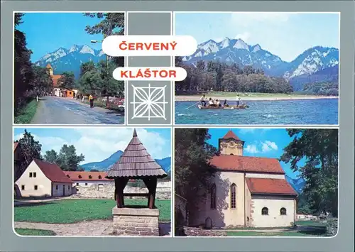 Postcard Červený Kláštor Kloster 1989