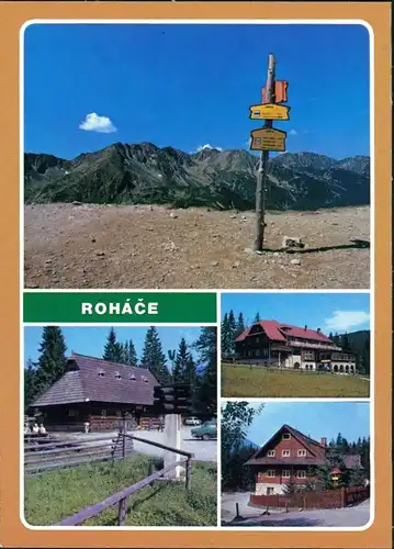 Zuberec Zuberzec Bölényfalu Pohľad z Rákoňa na Smutné sedlo/Rohácsgebirge 1986