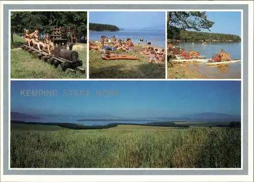 Postcard Trstená Kemping/Camping Stará hora 1988