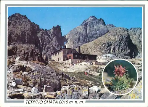 Postcard Vysoké Tatry Tery-Hütte/Téryho chata/Schronisko Téryego 1987