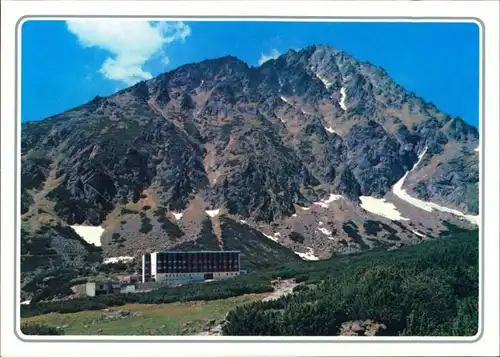 Postcard Vysoké Tatry Horský hotel Sliezsky dom 1989
