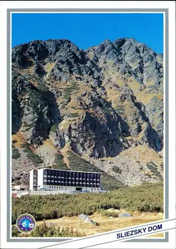 Postcard Vysoké Tatry Horský hotel Sliezsky dom, Kvetnicová 1989