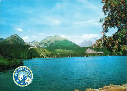 Tschirmer See-Vysoké Tatry Štrbské Pleso (Csorbató) Tschirmer See mit Hotel und Skischanze 1985