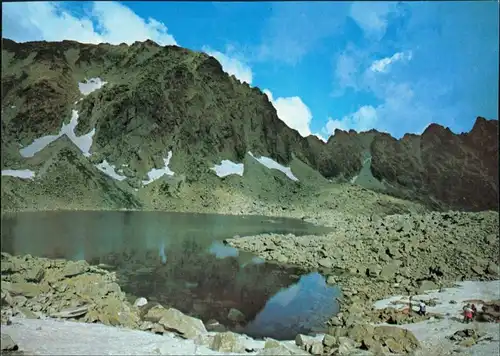 Postcard Vysoké Tatry Capie pleso 2072 m v závere Mlynickej doliny 1987