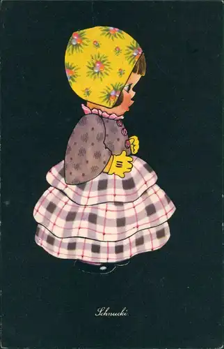 Ansichtskarte  "Schnucki", Kinder, Kind Mädchen Künstlerkarte 1928