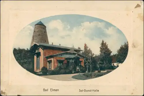 Ansichtskarte Bad Salzelmen-Schönebeck (Elbe) Sol-Dunst-Halle 1919