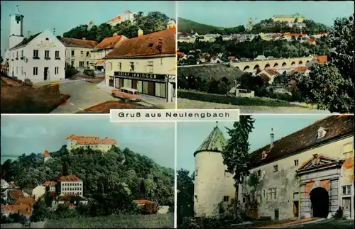 Ansichtskarte Neulengbach 4 Bild: Stadt Geschäfte 1965