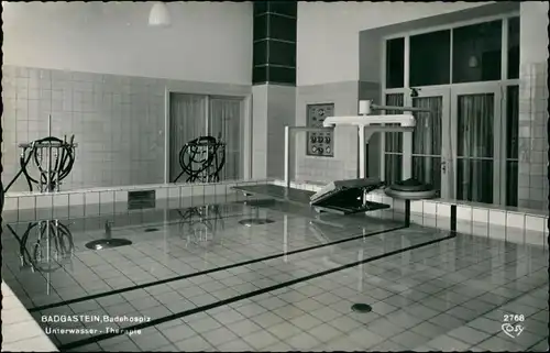 Ansichtskarte Bad Gastein Badehospiz - Unterwasser Therapie 1963