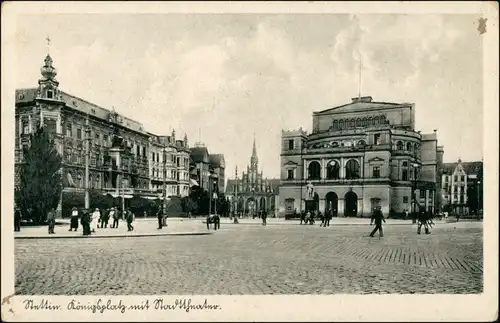 Postcard Stettin Szczecin Königsplatz 1943