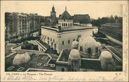 CPA Paris Mosque/Moschee 1928