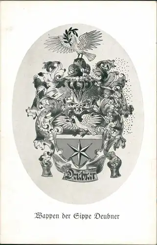 Ansichtskarte  Wappen/Flaggen/Fahnen: Wappen der Sippe DEUBNER 1920