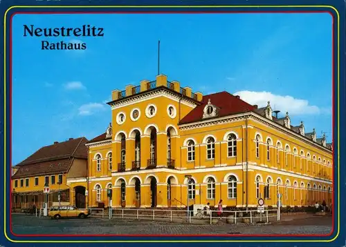 Ansichtskarte Neustrelitz Rathaus 1995