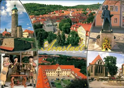 Arnstadt Neideckturm, Innenstadt, Bachdenkmal, Schlossmuseum, Schlossanlage 1995