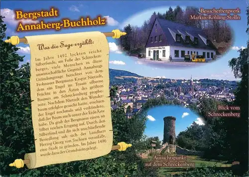 Annaberg-Buchholz Besucherbergwerk, Panorama, Aussichtspunkt Schreckenberg 1995