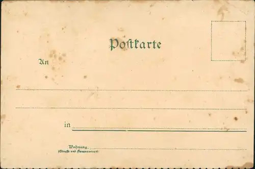 Glückwunsch Grußkarte Geburtstag Mundart mit Kinderschaar 1900