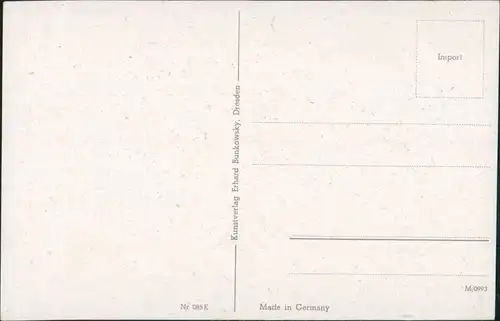 Kinder Künstlerkarte mit Spielzeug, Enten-Küken, Wäschetag 1950