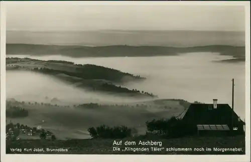 Klingenthal Aschberg (Vogtland) Jugendherberge im Morgennebel 1933