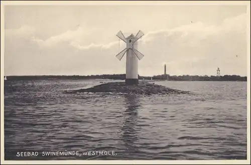 Osternothafen Ostswine Swinemünde Warszów Świnoujście Seenotzeichen - Mole 1929