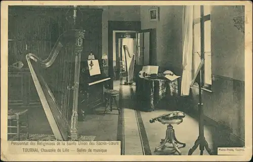 Tournai Dornick  Dornijk Pensionat   Chaussee de Lille Salles de musique 1913