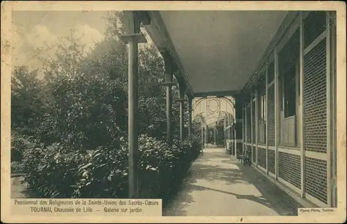 Tournai Dornick / flämisch: Dornijk Pensionat   Union Sacre Coeus Chaussee 1914