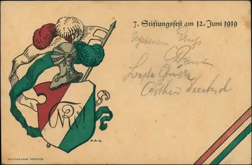 Chemnitz Stiftungsfest Heraldik Naturwissenschaftlicher Verein 1919