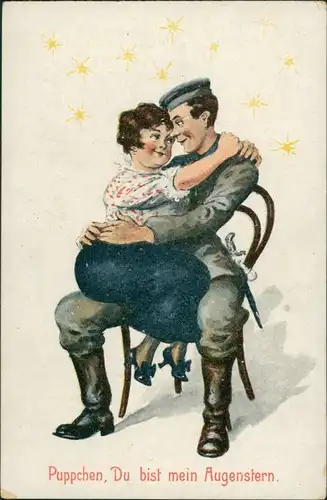 Militär/Propaganda - Soldatenleben "Puppchen, Du bist mein Augenstern" 1915