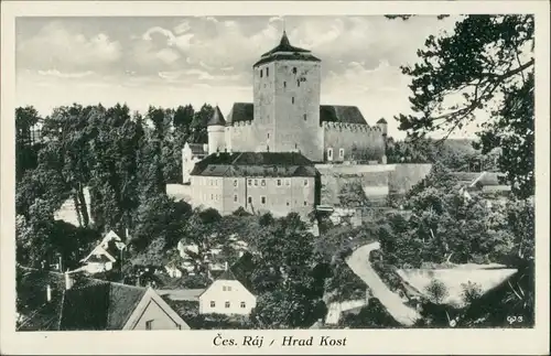 .Mittelböhmische Region Historische Bauwerke - Burg Hrad Kost 1940