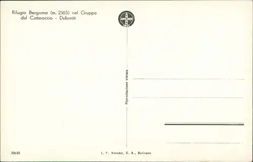 .Trentino-Südtirol Dolomiten Rifugio Bergamo nel Gruppo del Catinaccio 1940