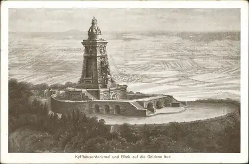 Kelbra (Kyffhäuser) Goldene Aue Kyffhäuserdenkmal Gemälde Richard Führ 1925