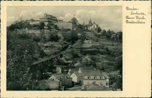 Loschwitz-Dresden Drahtseilbahn/Schwebebahn, Weißer Hirsch 1935