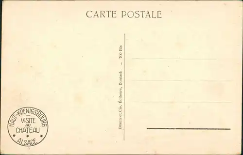 Orschweiler Orschwiller Hohkönigsburg Château Haut-Kœnigsbourg  Hippolyte 1920