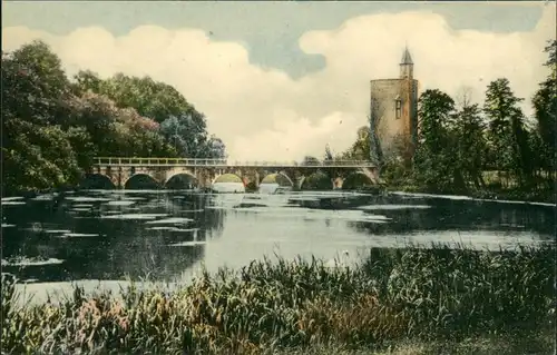 Brügge Brugge | Bruges Lac L´Amour, Het Minnewater Brücke am See der Liebe 1950