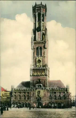 Brügge Brugge | Bruges Le Beffroi, Rathaus, Het Belfort Bauwerk Ansicht 1950