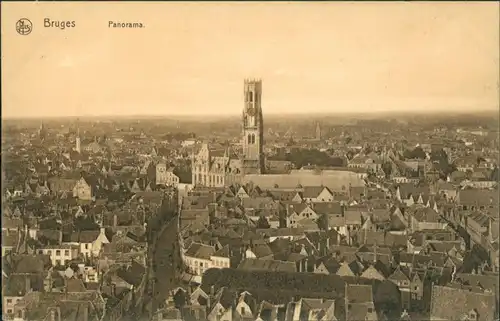 Brügge Brugge | Bruges  Gesamtansicht Vogelschau-Perspektive 1910