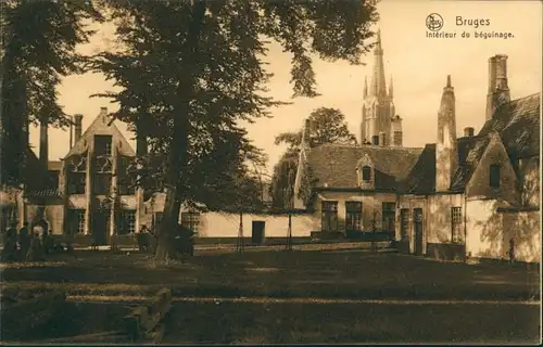 Brügge Brugge | Bruges Stadtteilansicht Partie Interieur du béguinage 1910