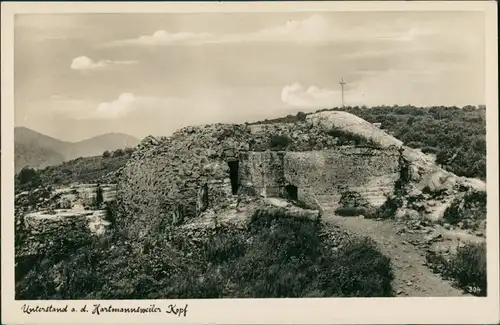 Hartmannsweiler Hartmannswiller Militär/Propaganda - Weltkrieg, Unterstand Hartmannsweiler Kopf 1940