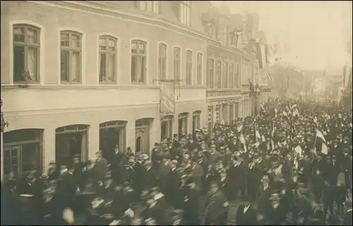 Apenrade Aabenraa Åbenrå 9.2. Kundgebung auf dem Markt Zeitgeschichte 1920