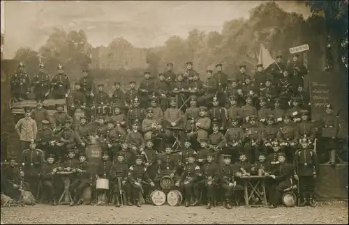 Ansichtskarte Stuttgart MIlitaria Gruppenfoto - Bier Reserve 1911
